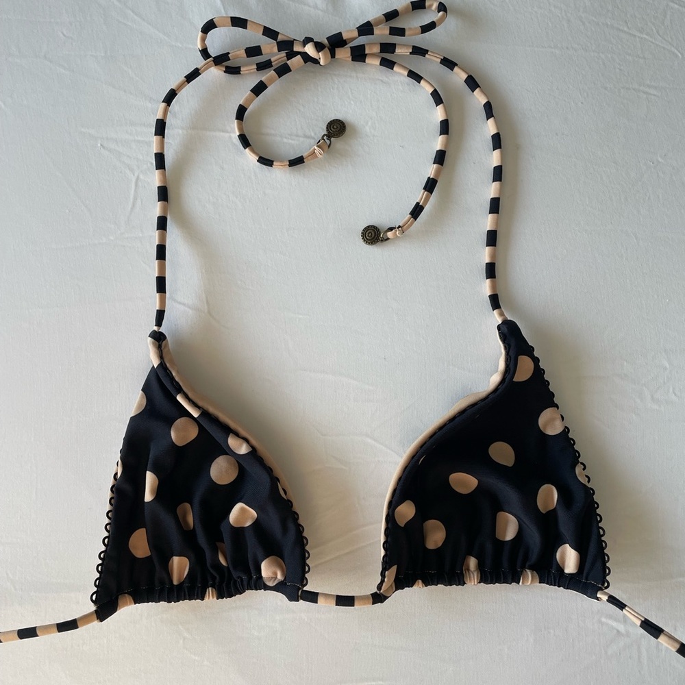 Jaded London Reversible Polka Dot Bikini Top